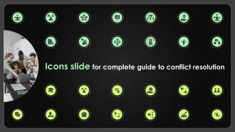 Icons Slide For Complete Guide To Conflict Resolution