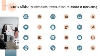 Icons Slide For Complete Introduction To Business Marketing MKT SS V