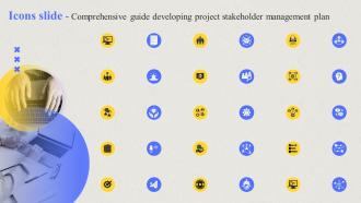 Icons Slide For Comprehensive Guide Developing Project Stakeholder Management Plan