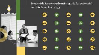 Icons Slide For Comprehensive Guide For Successful Website Launch Strategy