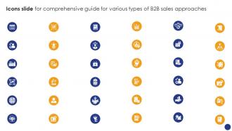 Icons Slide For Comprehensive Guide For Various Types Of B2B Sales Approaches SA SS
