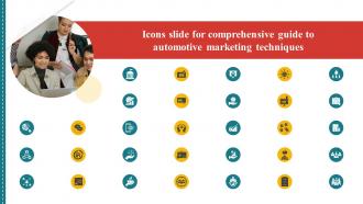 Icons Slide For Comprehensive Guide To Automotive Marketing Techniques Strategy SS V