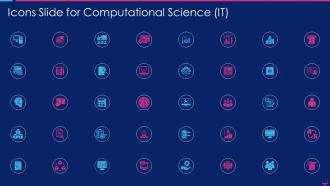Icons slide for computational science it