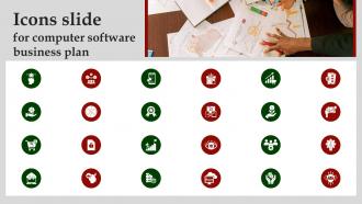 Icons Slide For Computer Software Business Plan BP SS