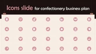 Icons Slide For Confectionery Business Plan BP SS