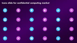 Icons Slide For Confidential Computing Market