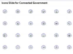 Icons slide for connected government ppt powerpoint presentation infographic template maker
