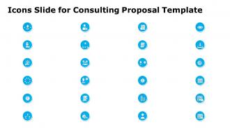 Icons slide for consulting proposal template ppt topics