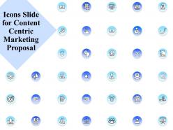 Icons slide for content centric marketing proposal ppt powerpoint presentation samples