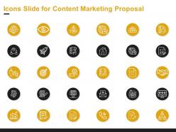 Icons slide for content marketing proposal ppt powerpoint presentation pictures diagrams