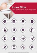 Icons Slide For Contractual Work Proposal One Pager Sample Example Document