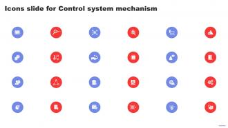 Icons Slide For Control System Mechanism Ppt Template