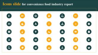 Icons Slide For Convenience Food Industry Report Convenience Food Industry Report Ppt Designs