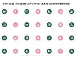 Icons slide for copper cow coffee funding elevator pitch deck ppt formats