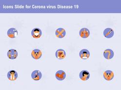 Icons slide for corona virus disease 19 ppt powerpoint presentation outline grid