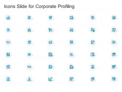 Icons slide for corporate profiling ppt clipart