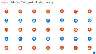 Icons Slide For Corporate Restructuring Ppt Template