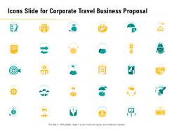 Icons slide for corporate travel business proposal ppt inspiration