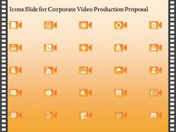 Icons slide for corporate video production proposal ppt gallery