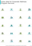 Icons Slide For Corporate Wellness Program Services One Pager Sample Example Document