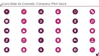 Icons Slide For Cosmetic Company Pitch Deck