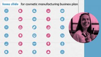 Icons Slide For Cosmetic Manufacturing Business Plan BP SS