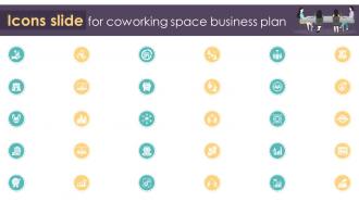Icons Slide For Coworking Space Business Plan BP SS