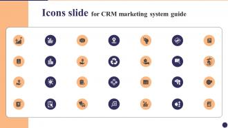 Icons Slide For CRM Marketing System Guide MKT SS V