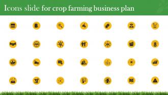 Icons Slide For Crop Farming Business Plan Ppt Demonstration BP SS