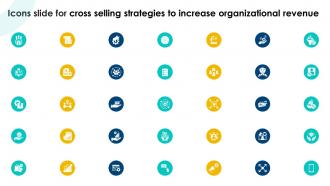 Icons Slide For Cross Selling Strategies To Increase Organizational Revenue SA SS