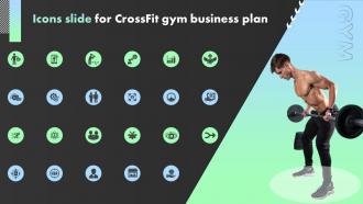 Icons Slide For Crossfit Gym Business Plan BP SS