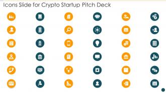 Icons slide for crypto startup pitch deck ppt information