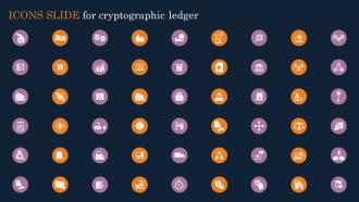 Icons Slide For Cryptographic Ledger