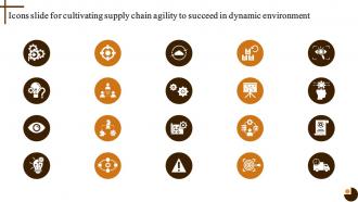 Icons Slide For Cultivating Supply Chain Agility To Succeed In Dynamic Environment Strategy SS V