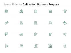 Icons slide for cultivation business proposal ppt powerpoint presentation styles deck