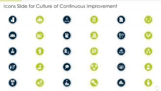 Icons Slide For Culture Of Continuous Improvement Ppt Slides Background Image