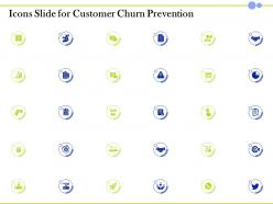 Icons slide for customer churn prevention ppt presentation background image