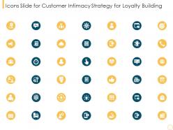 Icons slide for customer intimacy strategy for loyalty building
