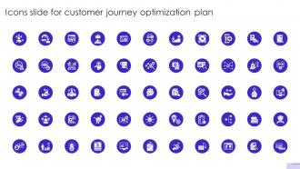 Icons Slide For Customer Journey Optimization Plan