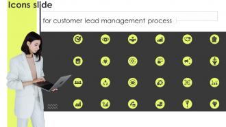 Icons Slide For Customer Lead Management Process Ppt Powerpoint Presentation File Files