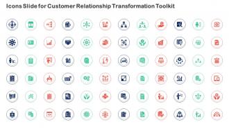 Icons Slide For Customer Relationship Transformation Toolkit