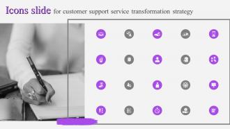 Icons Slide For Customer Support Service Transformation Strategy Ppt Download