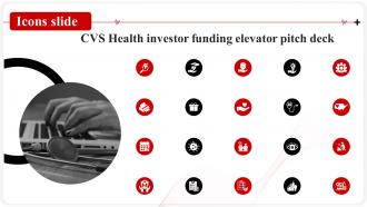 Icons Slide For CVS Health Investor Funding Elevator Pitch Deck