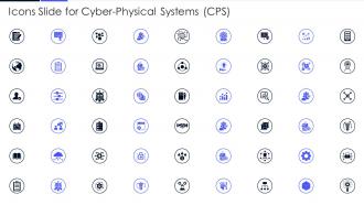 Icons Slide For Cyber Physical Systems CPS Ppt Powerpoint Presentation File Rules
