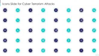 Icons Slide For Cyber Terrorism Attacks Ppt Slides Background Designs