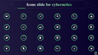 Icons Slide For Cybernetics Ppt Show Graphics Tutorials