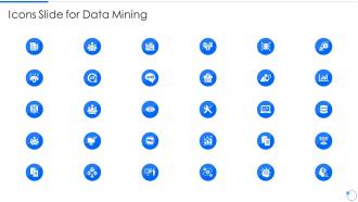 Icons Slide For Data Mining Ppt Guideline