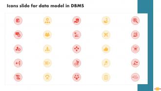 Icons Slide For Data Model In DBMS Ppt Powerpoint Presentation File Slides