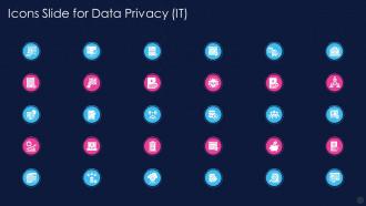 Icons Slide For Data Privacy It Ppt Slides Professional