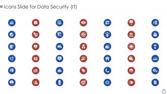 Icons slide for data security it